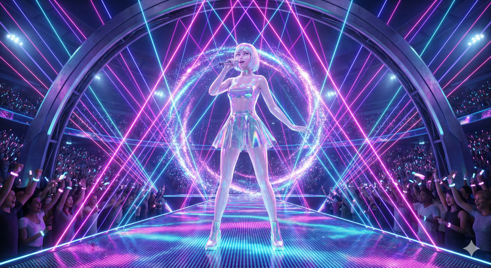 Estrellas del pop virtuales (AI HUA)